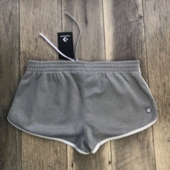 Converse Miley Cyrus Boxy Shorts Silver Grey Glitter Women's Size L 10008667-A02 - Picture 2 of 6
